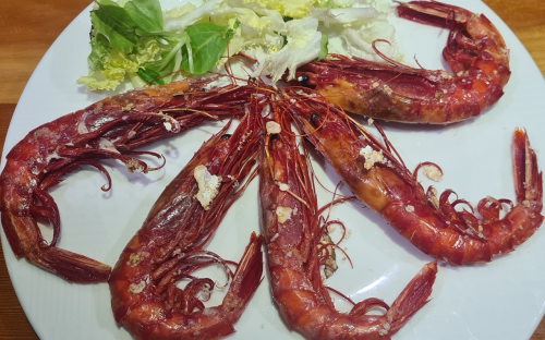 Carabinero fresco a la plancha