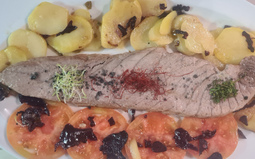 Ventresca de atún rojo al horno